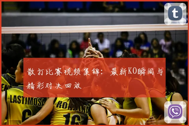 散打比赛视频集锦：最新KO瞬间与精彩对决回放